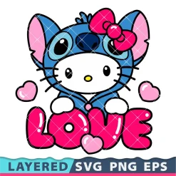Sanrio Disney Love Mashup Svg Png