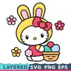 Sanrio Hello Kitty Easter Bunny Transparent Png