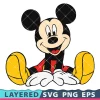 Mickey Mouse Svg, Disney Character Png Transparent, Mickey Cricut, Silhouette, Clipart, Vector
