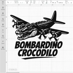 Bombardino Crocodilo Svg, Fantasy Plane Png, Cricut Clipart