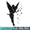 Tinkerbell Svg, Disney Fairy Png Transparent, Magical Dust Cricut, Silhouette, Clipart, Vector