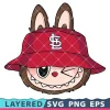 Labubu St Louis Cardinals Svg, Mlb Baseball Png Transparent, Cardinals Cricut, Silhouette, Clipart, Vector