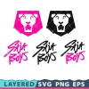 Saja Boys Svg, Kpop Logo Png Transparent, Korean Band Cricut, Silhouette, Clipart, Vector