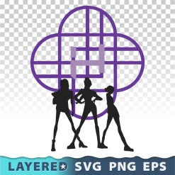 Kpop Girls Svg, Girl Group Png Transparent, Huntrix Logo Cricut, Silhouette, Clipart, Vector