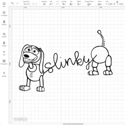 Disney Pixar Slinky Dog Transparent Png, Toy Story Layered Clipart Svg, Silhouette, Vector