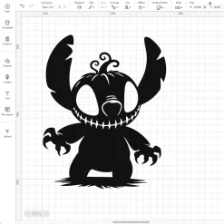 Halloween Stitch Layered Svg, Pumpkin Head Png, Disney Cricut Vector Graphics
