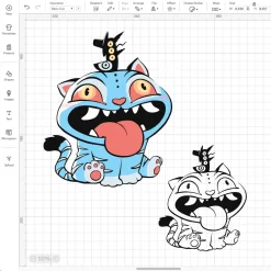 K Pop Demon Hunters Tiger Transparent Png, Cute Movie Layered Clipart Svg, Cricut, Silhouette, Vector