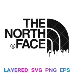 North Face Svg, Drip Logo Png Transparent, Outdoor Brand Cricut, Silhouette, Clipart, Vector
