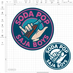 Soda Pop Logo Svg, Saja Boys Png, 80s Style Cricut